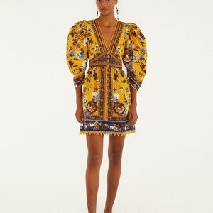 Farm Rio: Yellow Flowering Garden Tree Mini
Dress